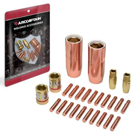 Arccaptain Miller M25 MIG Gun Replacement Parts MIG Gun Consumables Kit