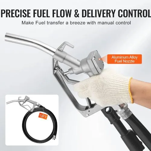 15 GPM 5.3V Léger Fuel Transfer Pump Kit Manual Nozzle