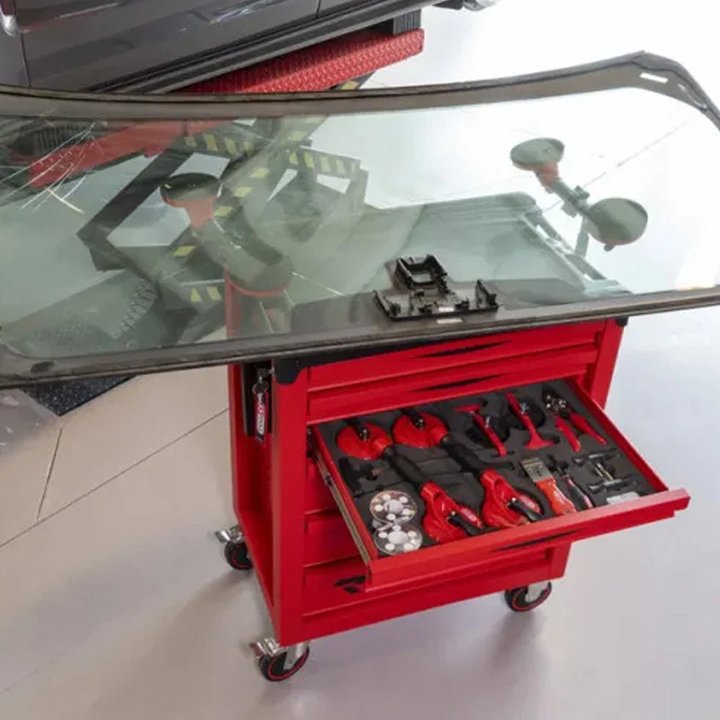 Haute Performance Servante RACING 7 tiroirs équipée de 184 outils - KS TOOLS - 855.7184