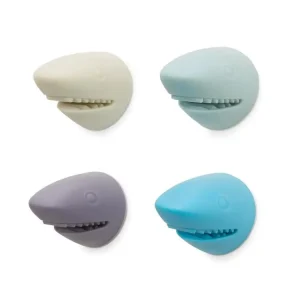 Professionnel Lot de 4 clips à câble requin Multicolore Kikkerland
