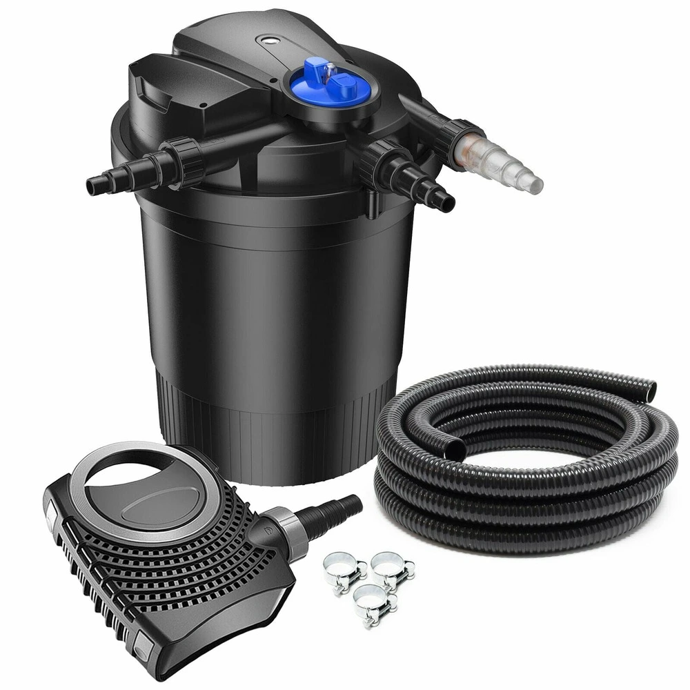 Qualité OEM Kit de filtration set 12000 litres 11 watts uvc pompe 3600 l/h tuyau 5 m