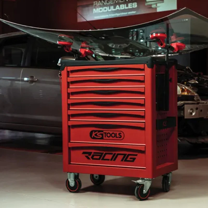 Servante RACING 7 tiroirs équipée de 384 outils - KS TOOLS - 855.7380 | Prêt à l'emploi