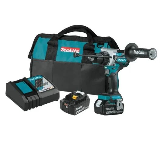 2 Speed Makita 1/2" Brushless Portable Hammer Driver Drill Kit XPH14T