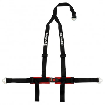 HARNESS KIT, ROAD, 3 POINT, SNAP HOOK MOUNTING, NOIR JAIS
