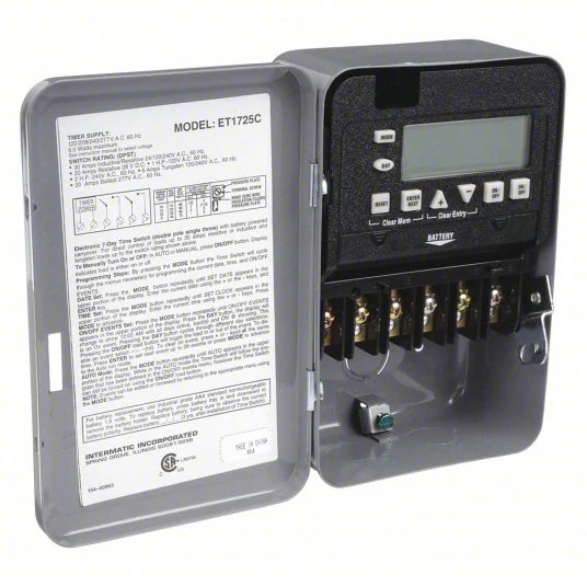 120 to 277V AC 30 Electronic Timer ET1725C