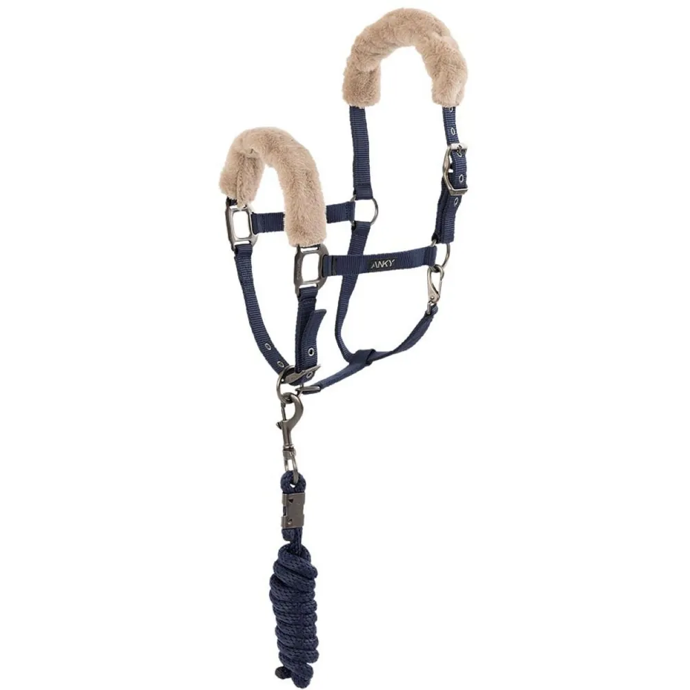 ANKY Ensemble Licol Check En velours ATH25002 Midnight Blue