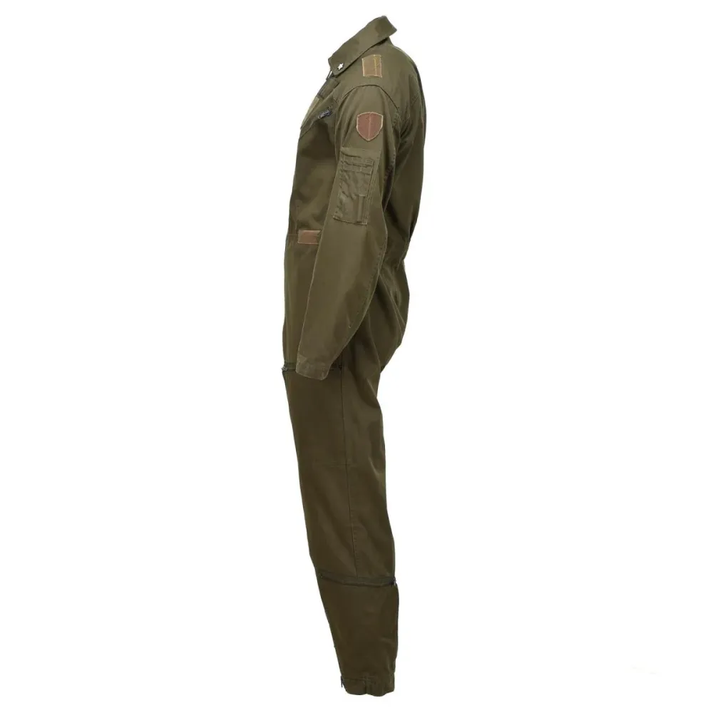 Combinaison de vol pour équipage italien sincère, combinaison militaire, combinaison de mécanicien, olive