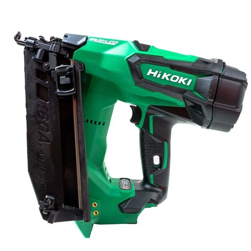 Hikoki NT1865DMBJ4Z 18V Brushless 16G Second Fix Angled Finish Nailer Body Only Case