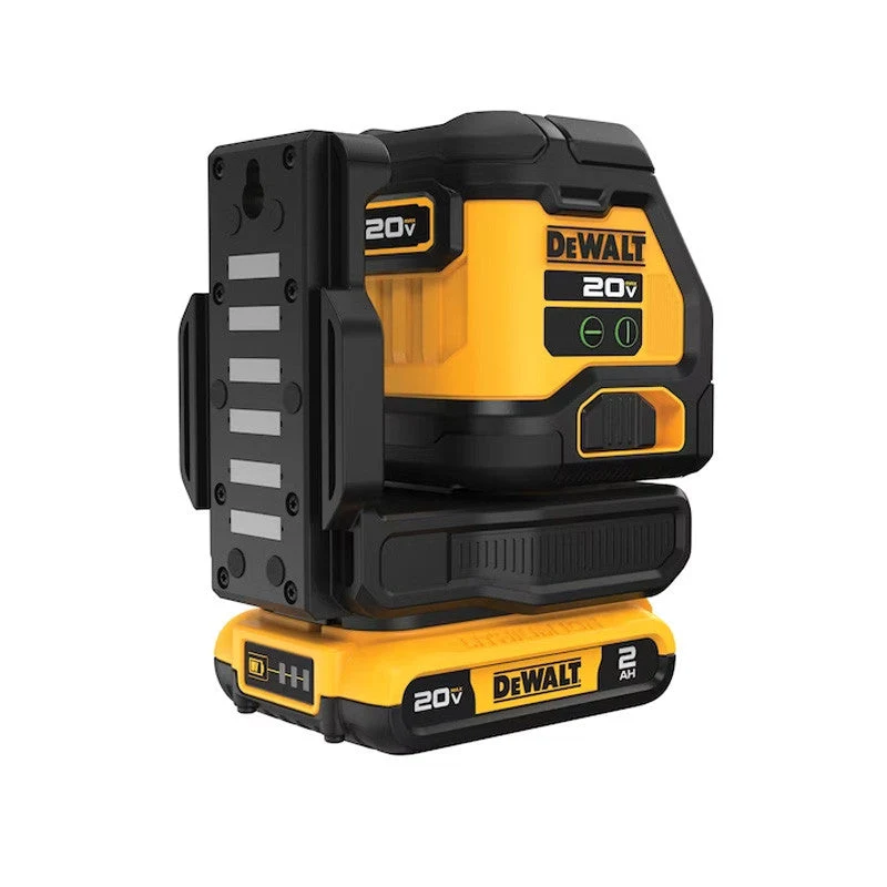 Laser en croix intégré avec faisceau vert 18V DEWALT DCLE34021D1-QW avec une batterie 2,0 Ah
