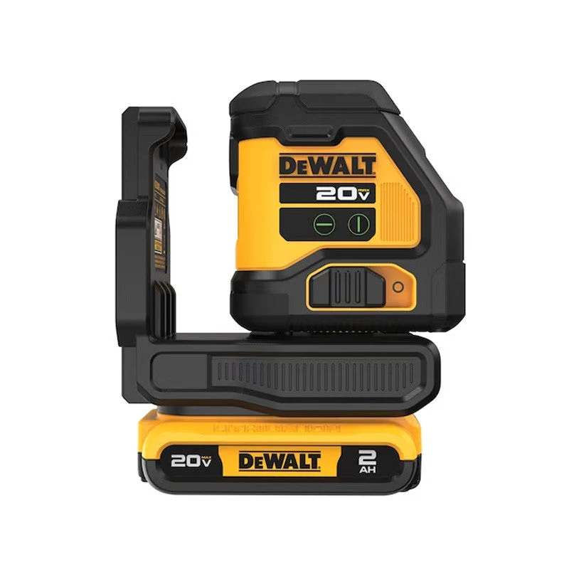 Laser en croix intégré avec faisceau vert 18V DEWALT DCLE34021D1-QW avec une batterie 2,0 Ah