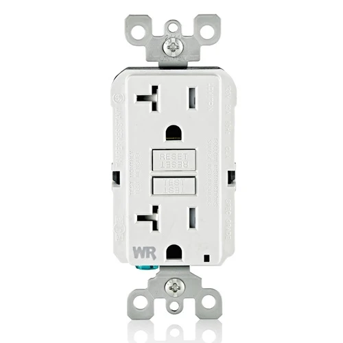 Leviton 20A 125V Tamper Resistant SmartlockPro GFCI Receptacle Blanc pur GFWT2-W