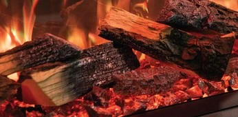 ONYX - meerzijdige haard AVANTI 190 RW REAL LOG insert électrique basique face, en angle où multiples