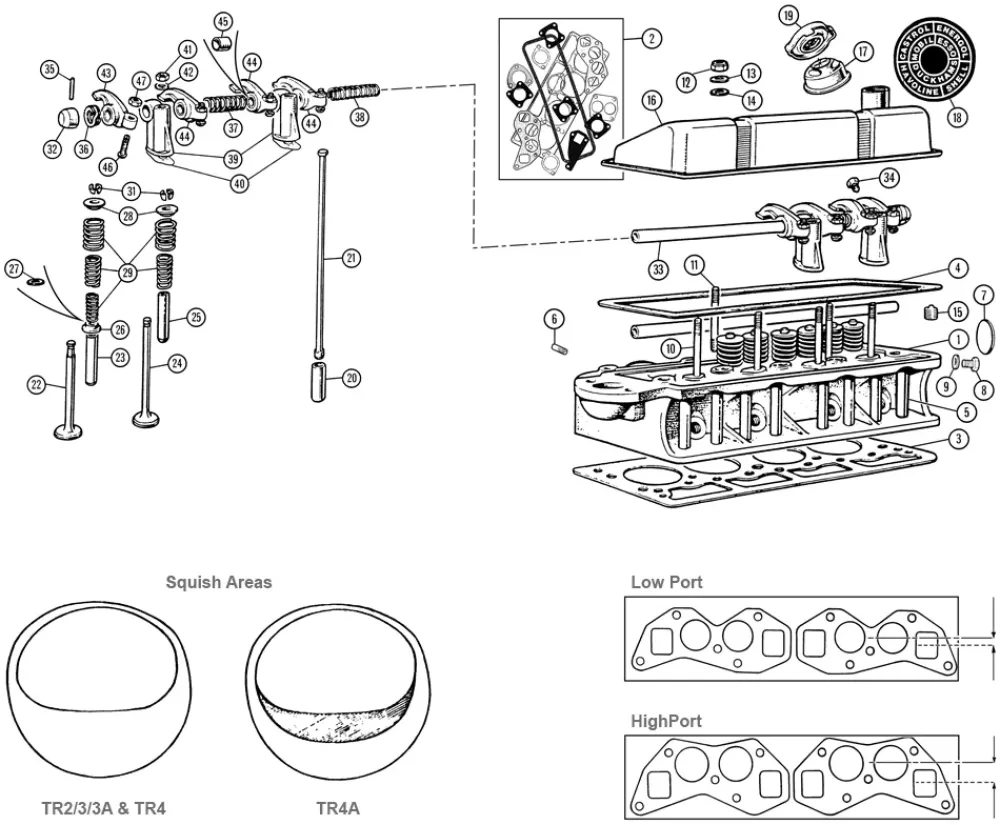 ROCKER ARM, No. 2, 4, 6,8