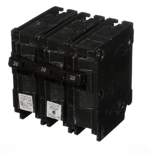 Siemens Q320H Type QPH 3 Pole 20 Amp 240 VAC 22 kA Plug Circuit Breaker