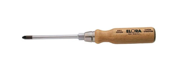 Tournevis ELORA avec manche en bois Pozidriv 658 longueur de la lame: 85 mm 0658000011000 se procurer à bas prix