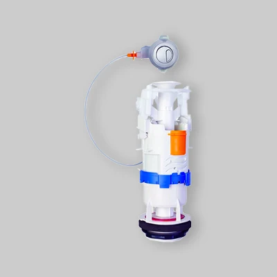 Batteria Valvola Di Scarico Per Cassette Esterne Mod. Deco Cavi Pulsante Cromo Lucido