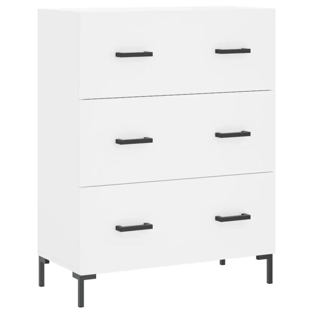Buffet bahut commode armoire meuble de rangement organisateur cuisine salle de séjour salon haut 69,5 x 34 x 180 cm bois d...