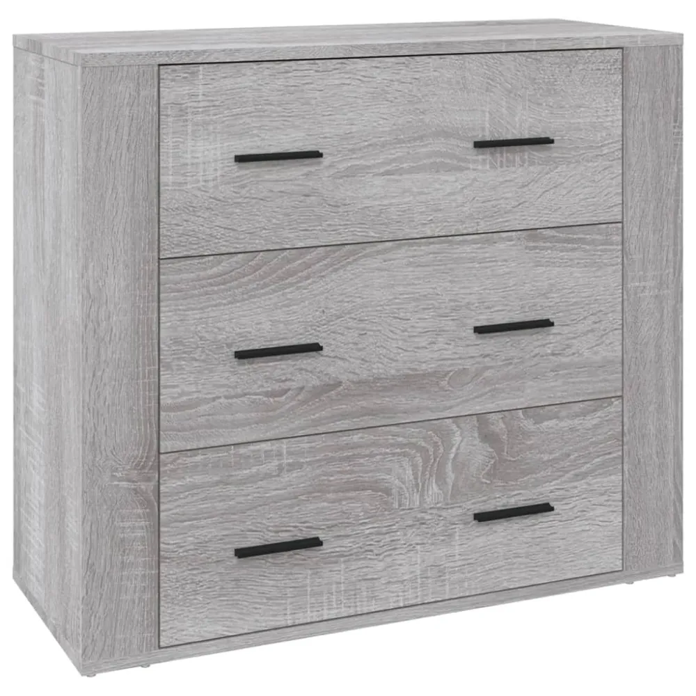 Buffet bahut commode armoire meuble de rangement organisateur cuisine salle de séjour salon sonoma 80 x 33 x 70 cm bois d'...