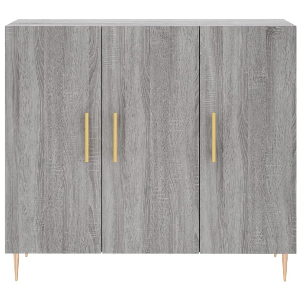 Buffet bahut commode armoire meuble de rangement organisateur cuisine salle de séjour salon sonoma 90 x 34 x 80 cm bois d'...