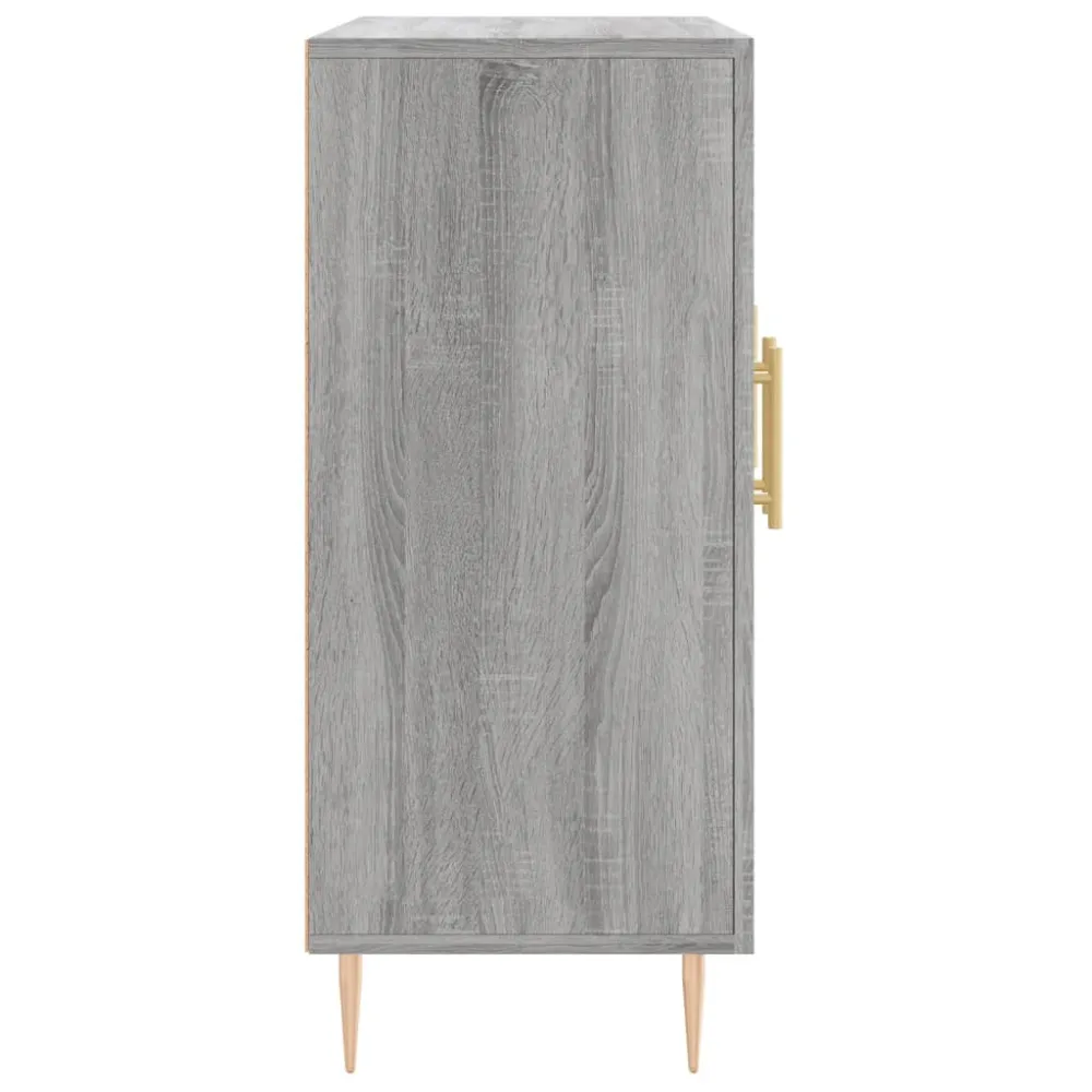 Buffet bahut commode armoire meuble de rangement organisateur cuisine salle de séjour salon sonoma 90 x 34 x 80 cm bois d'...