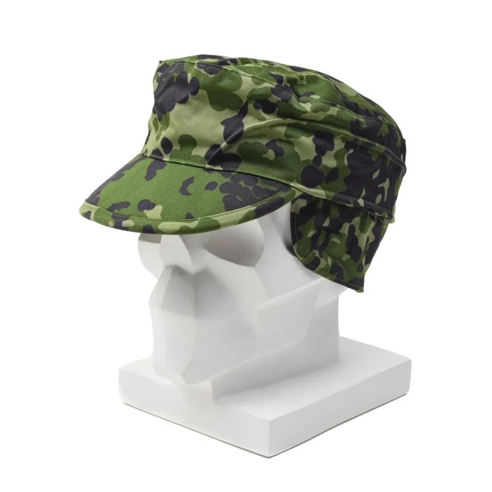 Casquette de terrain originale des troupes militaires danoises avec rabat d'oreille pliable M84 légère NEUF