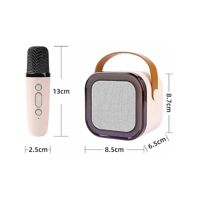 Colorful Karaoke Bluetooth Sound System Rose vif