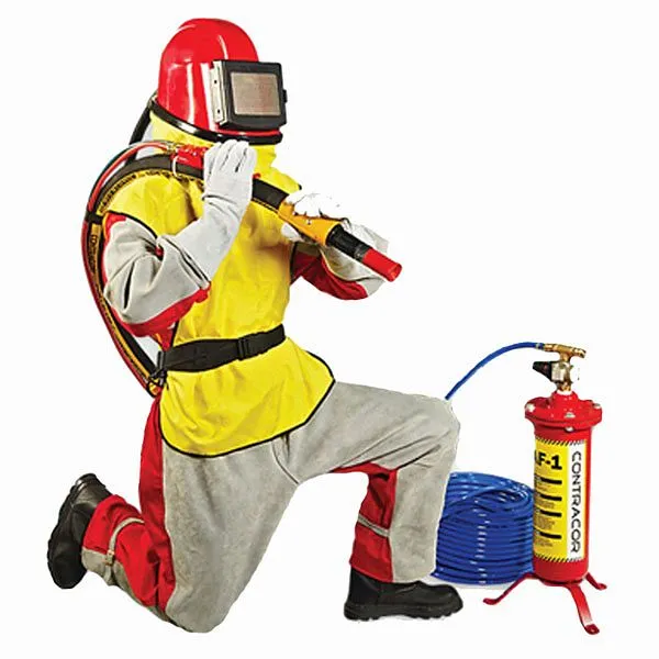Contracor SafePack-Comfort y compris filtre à air respirable tuyau d'air respirable combinaison de sablage taille 54 y...