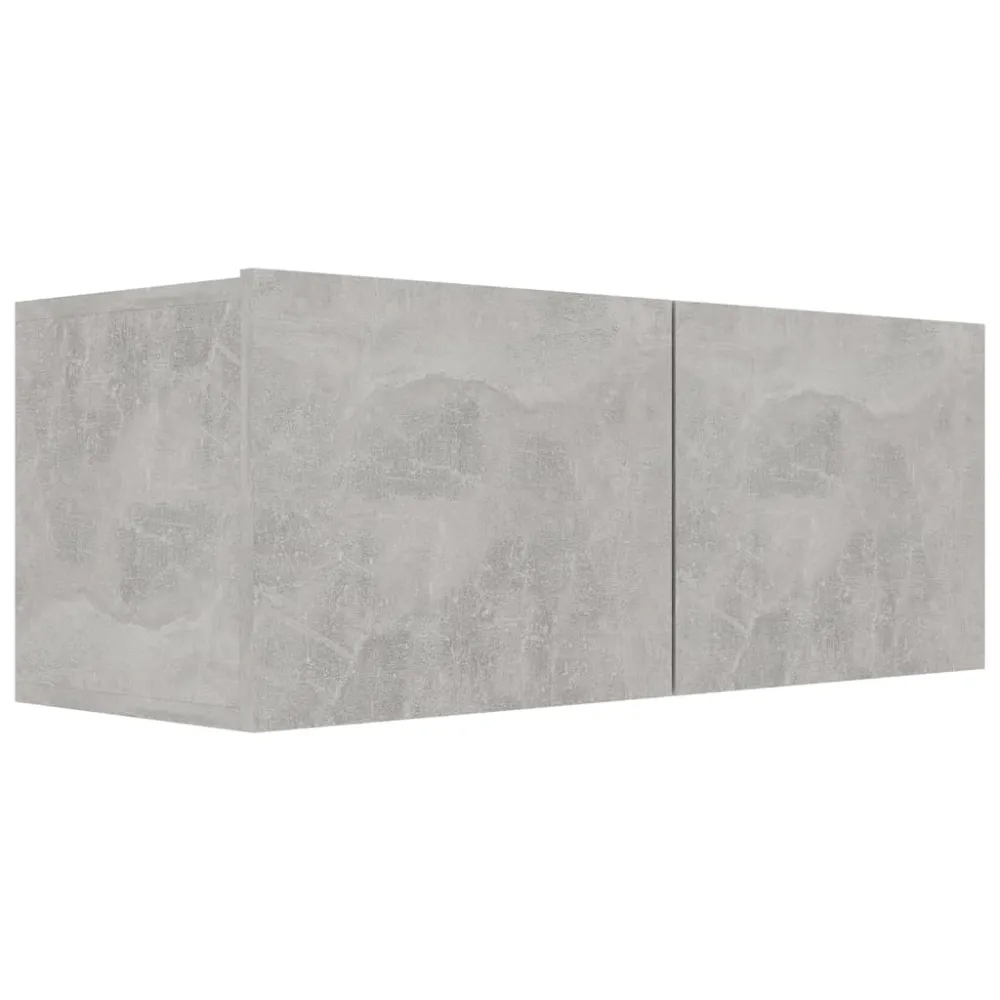 Ensemble de meubles armoire buffet TV télévision salon chambre séjour 8 pièces bois d'ingénierie gris 02_0025246