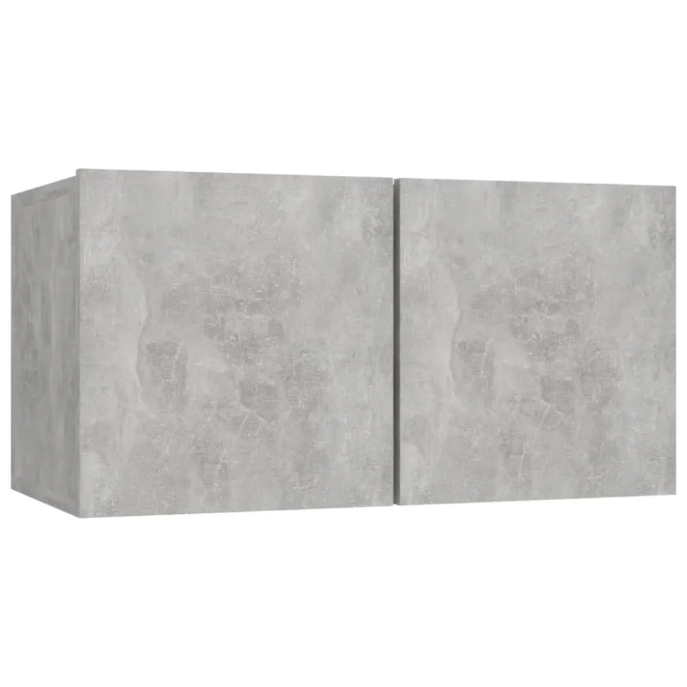 Ensemble de meubles armoire buffet TV télévision salon chambre séjour 8 pièces bois d'ingénierie gris 02_0025246