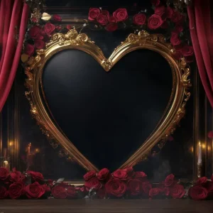 Fond cœur pour la Saint-Valentin Cadre cœur nostalgique Fond pour la Saint-Valentin MRR11-117