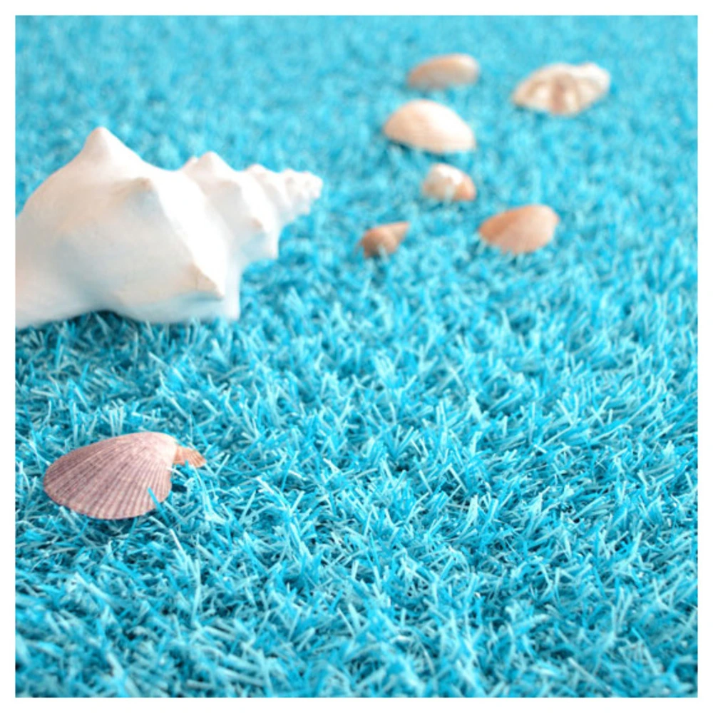 Gazon synthétique happy party couleur bleu classé feu - 20mm - echantillon 15 x 20 cm