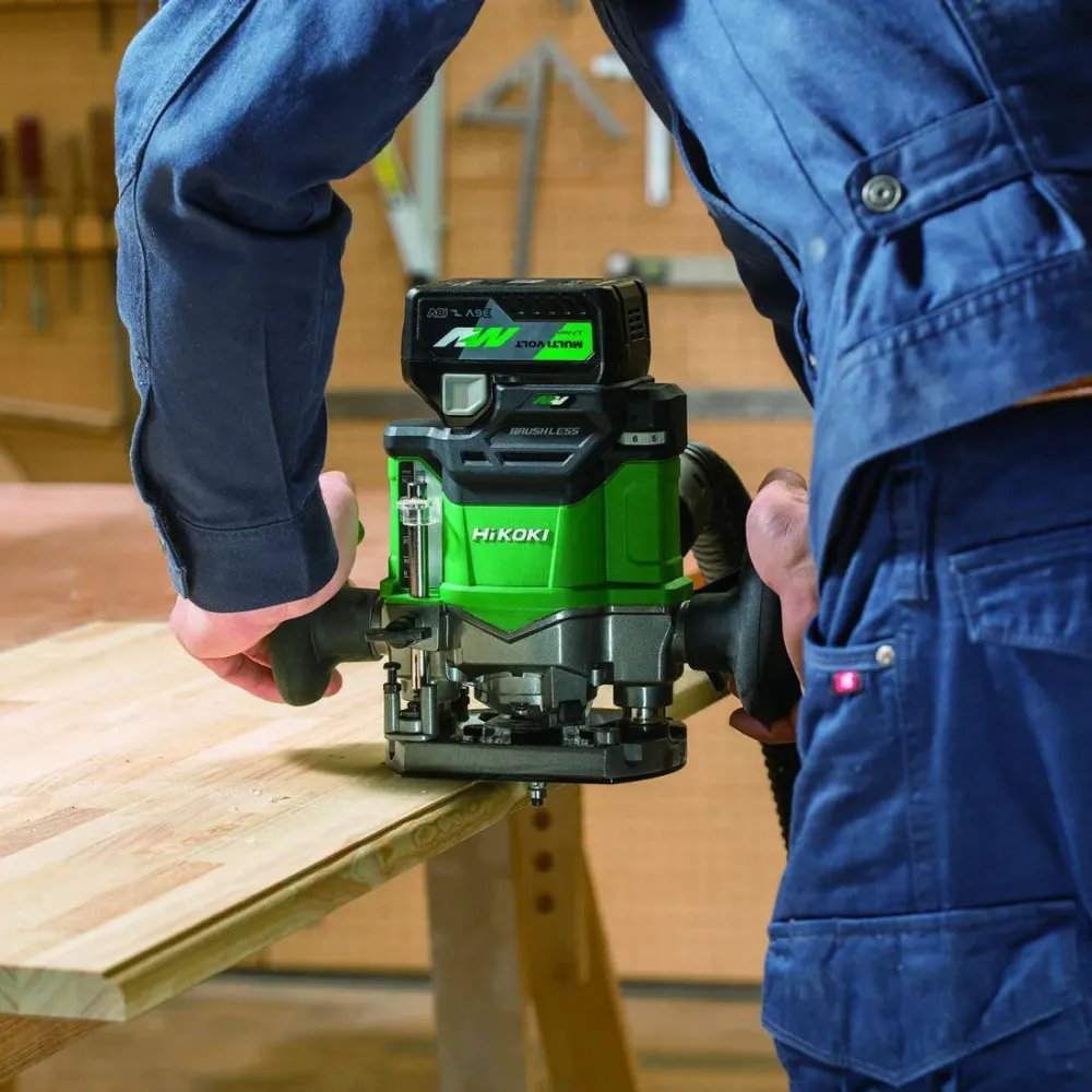 Hikoki M3612DAJ2Z 36V Brushless 1/2" Plunge Router Body Only Case