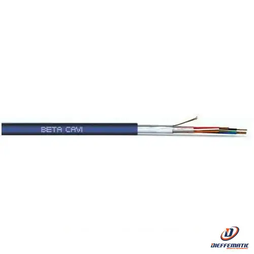 Matassa Cavo Betacavi Sic-el 32 2x0,22+2x0,75+t+s 4,60 Mm Lszh - Blu 100mt Nuovo