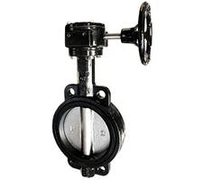 8" Nominal DI BFV Wafer/Gear Duct Disc/Buna-N-Seat 9650G8