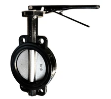 4" Nominal DI BFV Wafer/Lever Duct Disc/Buna-N-Seat 9650L4