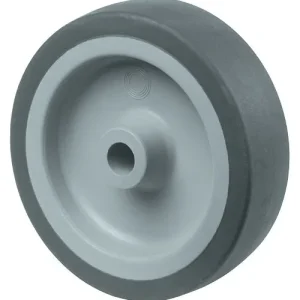 Roulettes BS roue en caoutchouc largeur de roue 24 mm roue Ø 100 mm capacité de charge 55 kg bande de roulement en caoutch...
