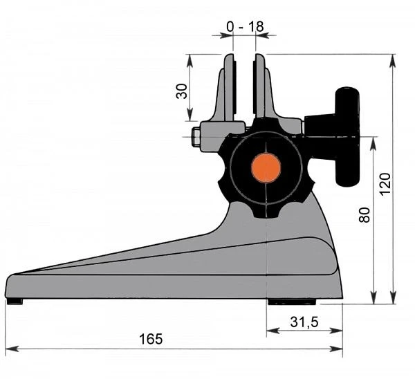 Support pour micromètres Vogel Germany 0 - 100 mm 165 x 120 x 120 mm 239004 se procurer à bas prix