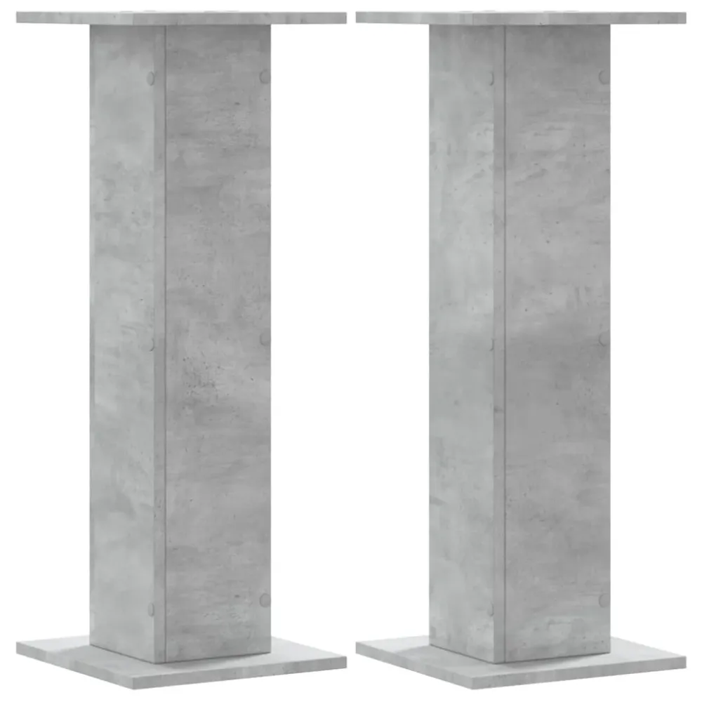 Supports pour plantes meuble fleurs lot de 2 bois d'ingénierie gris 02_0045339