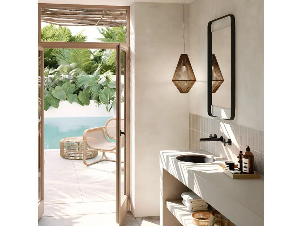 Vasque 45 x 45 ronde à poser VILLEROY ET BOCH Loop & Friends TitanCeram stone blanc pur sans trop plein