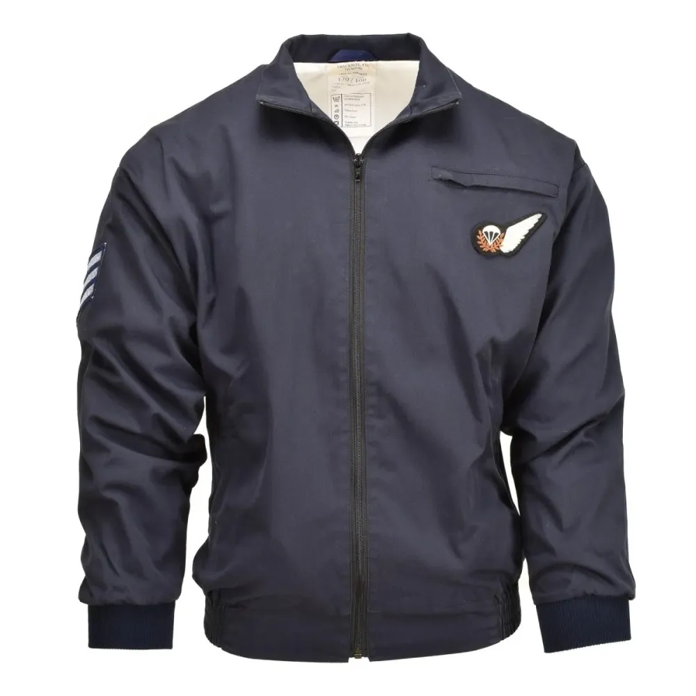 Veste de survêtement RAF vrai de l'armée britannique Royal Air Forces, style bombardier militaire bleu