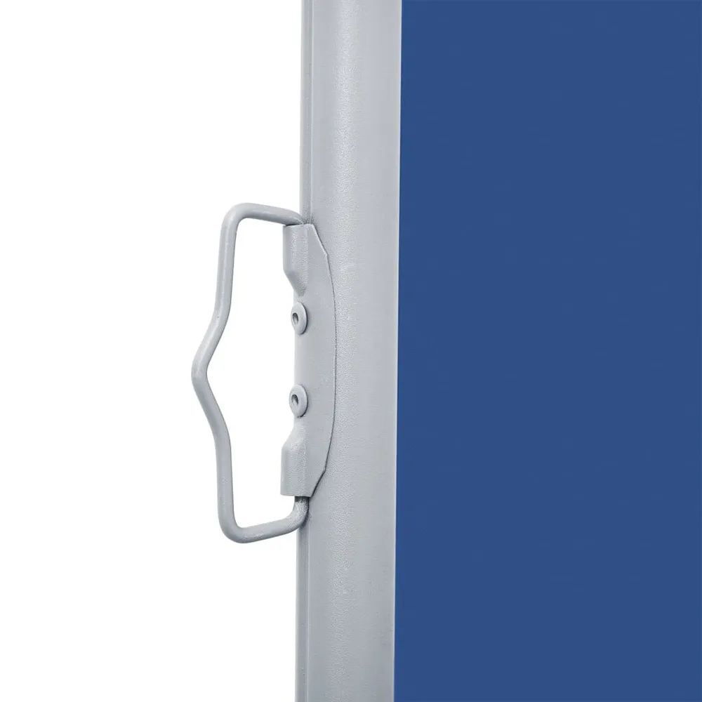 Auvent latéral rétractable Bleu 100 x 1000 cm - 22mm/25mm/28mm