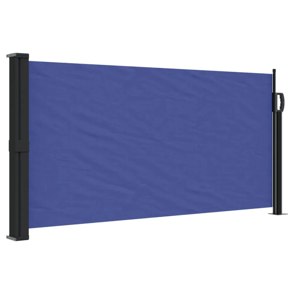 Auvent latéral rétractable bleu 100x300 cm avec garantie 1