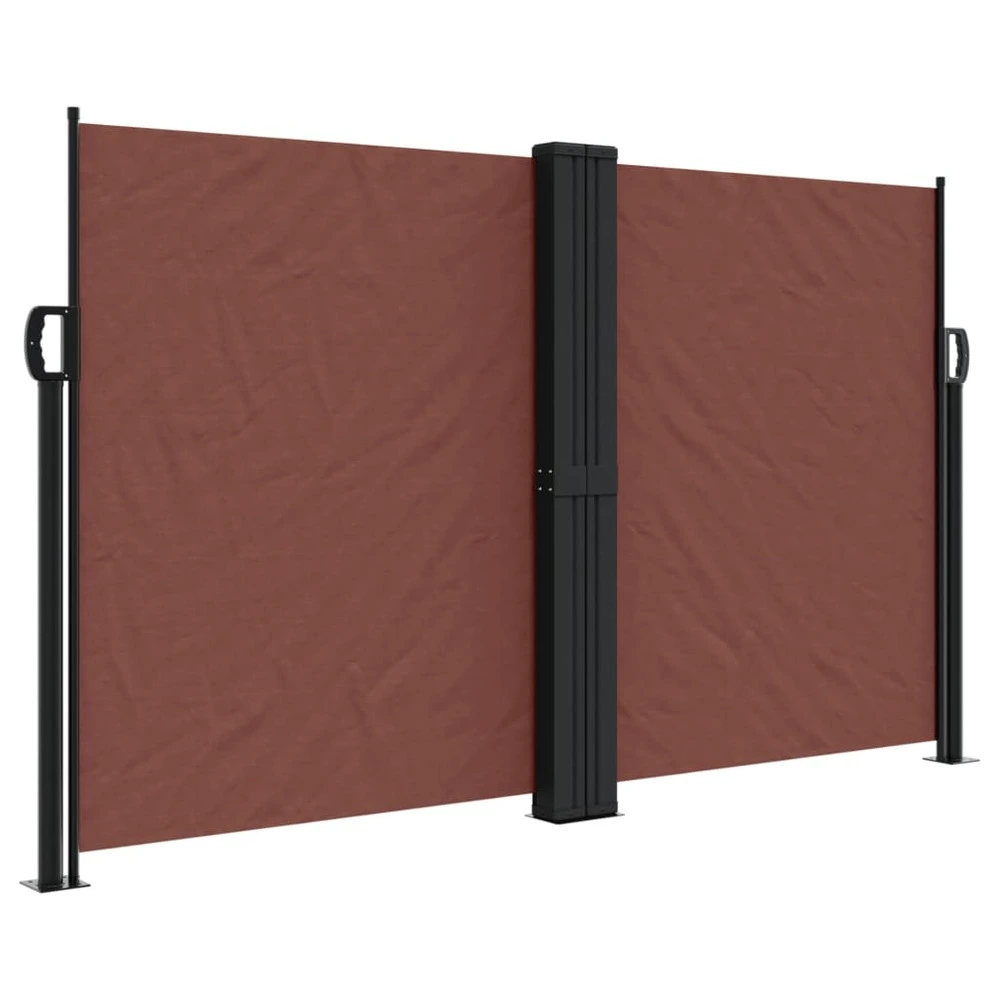 Auvent latéral rétractable marron 140x1000 cm Compatible avec la plupart des modèles