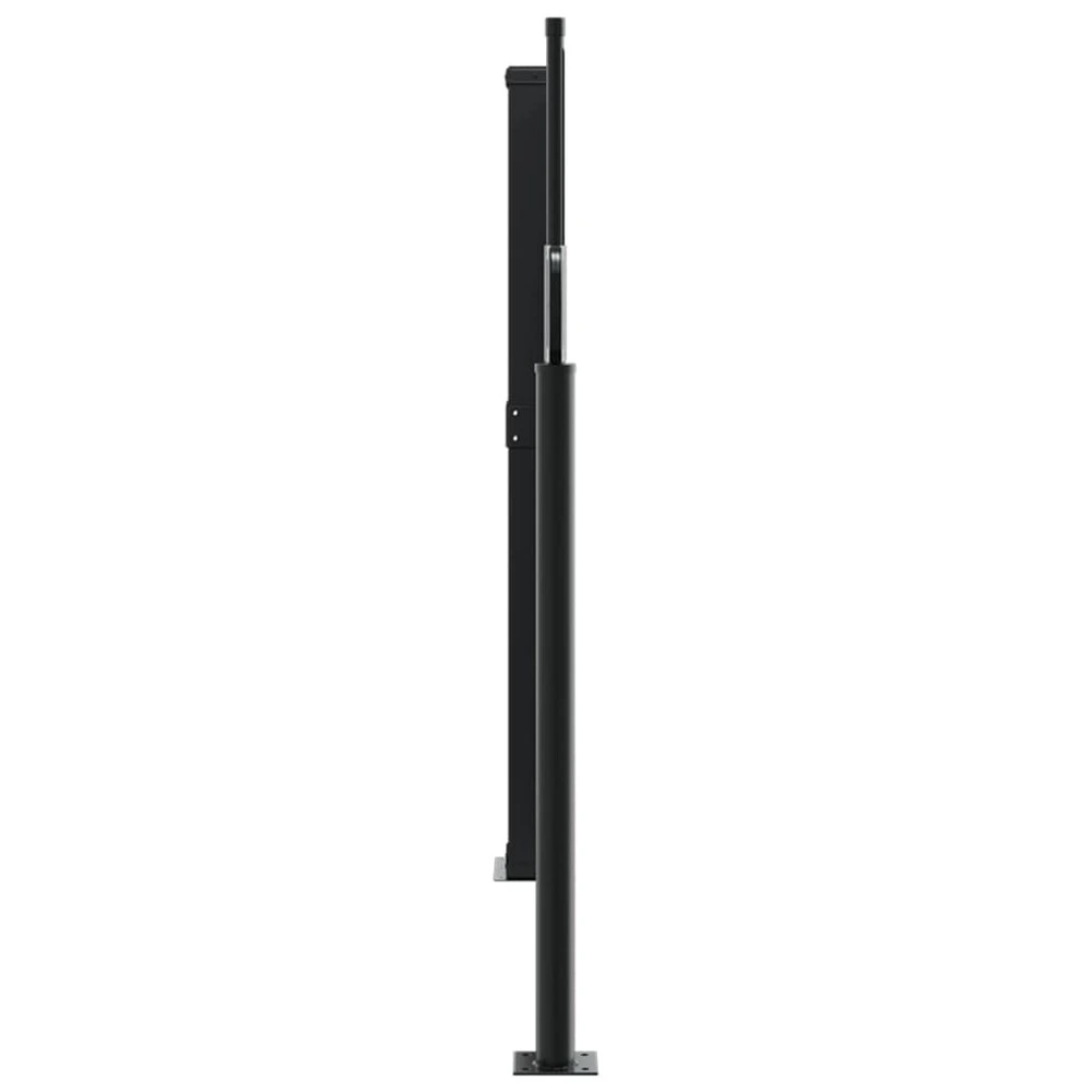 Auvent latéral rétractable marron 140x1000 cm Compatible avec la plupart des modèles