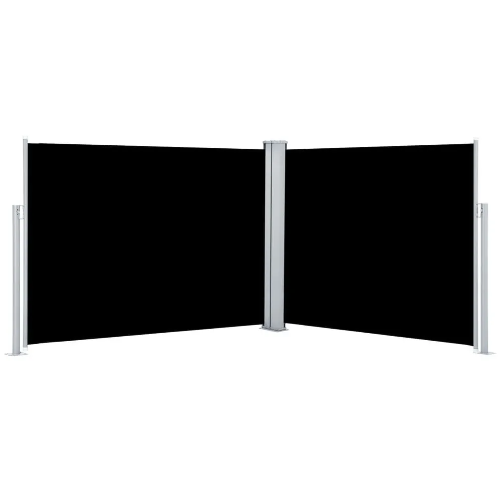 Auvent latéral rétractable Noir 140 x 1000 cm