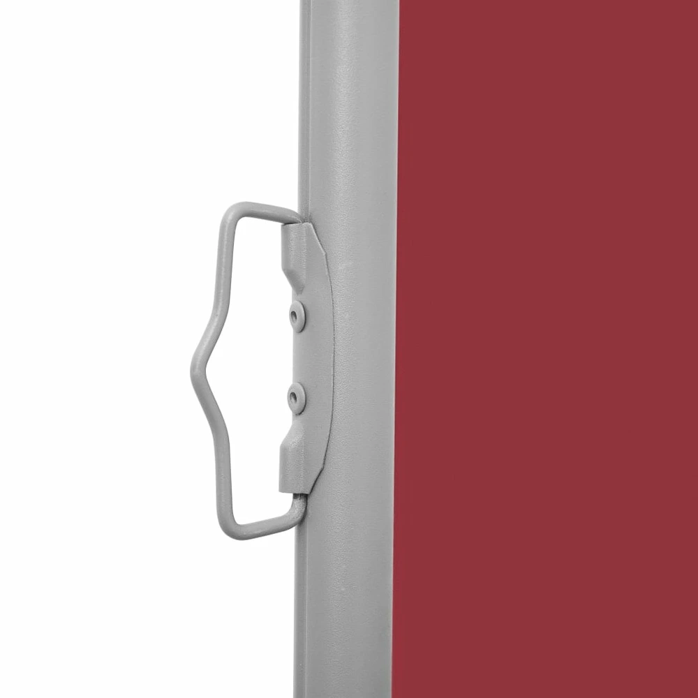 Auvent latéral rétractable de patio 140x1200 cm rouge