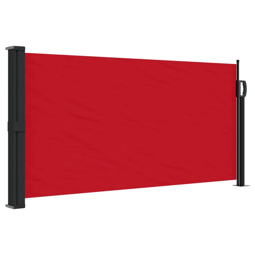 Auvent latéral rétractable rouge 100x300 cm pour transport d'équipement