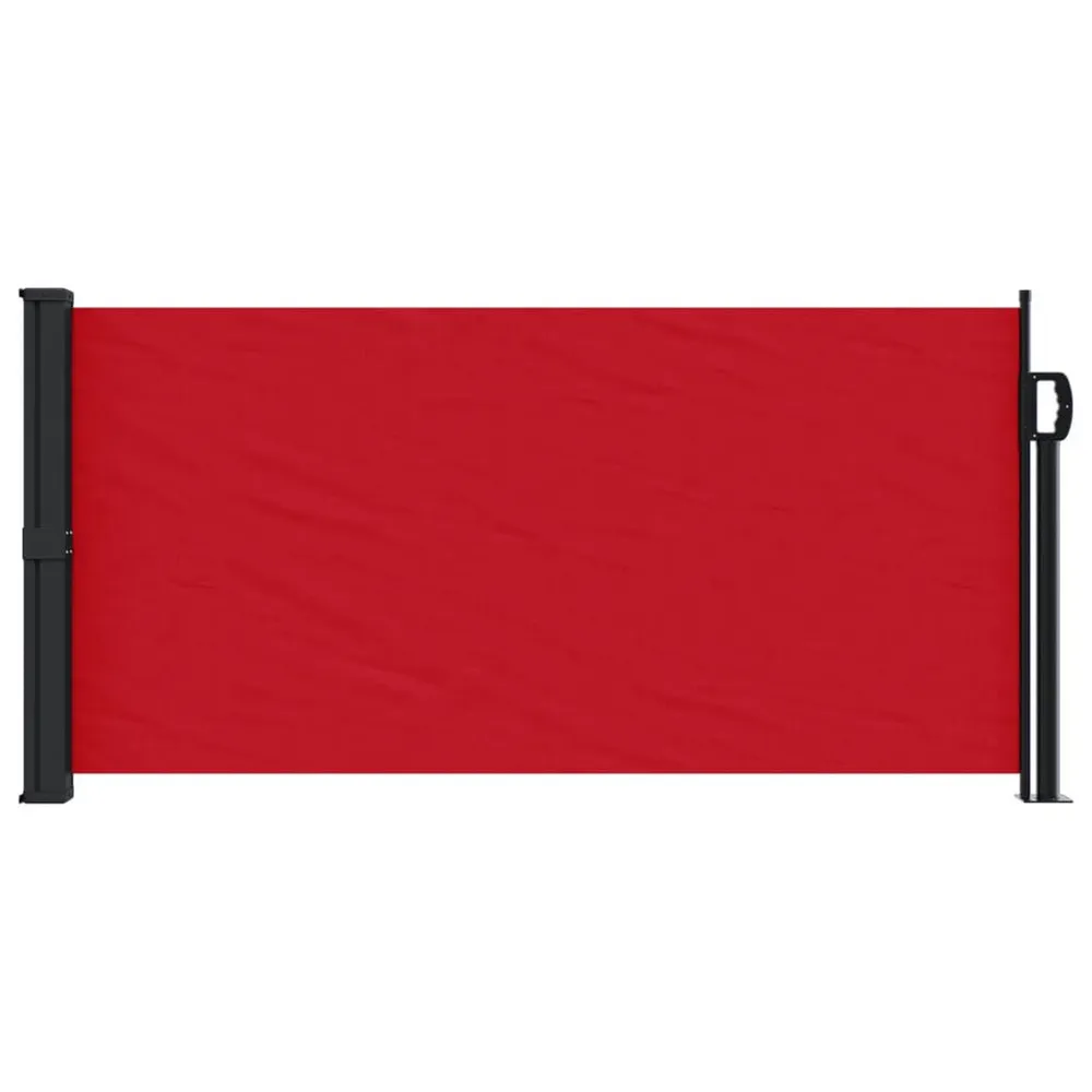 Auvent latéral rétractable rouge 100x300 cm pour transport d'équipement