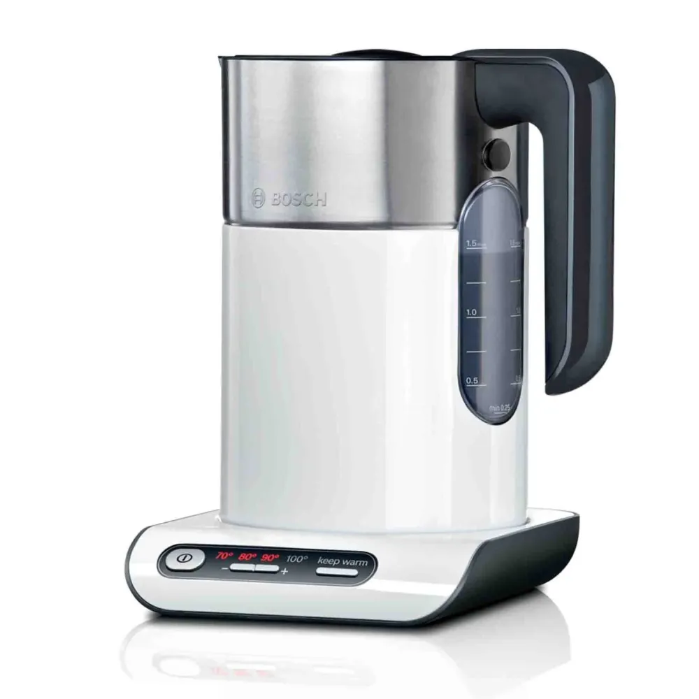 Bosch Styline 1.5L Cordless Kettle - Blanc pur