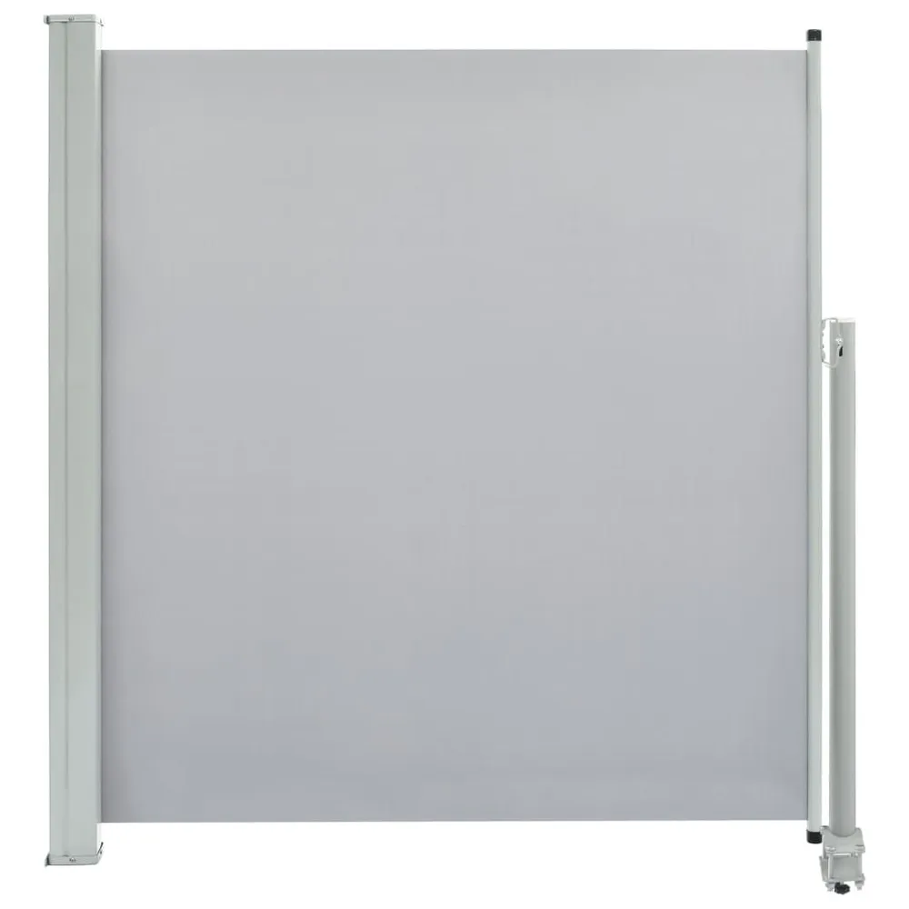 Certifié CE Auvent latéral rétractable de patio 140 x 300 cm Gris